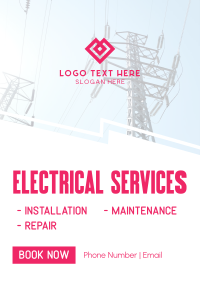 Electrician For Hire Poster Image Preview