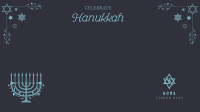 Hannukah Celebration Zoom Background Image Preview