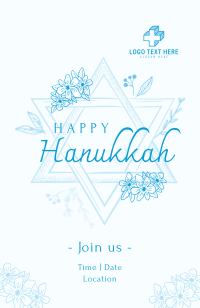 Hanukkah Star Greeting Invitation Preview