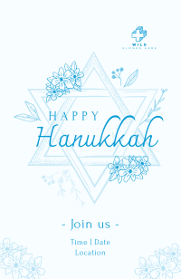 Hanukkah Star Greeting Invitation Image Preview