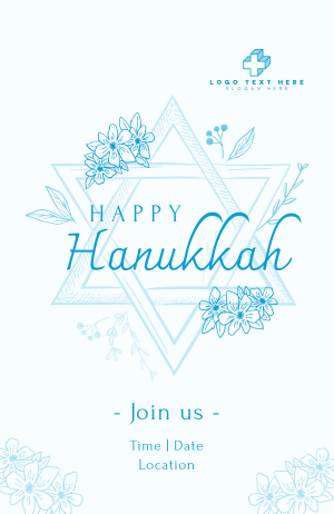 Hanukkah Star Greeting Invitation Image Preview