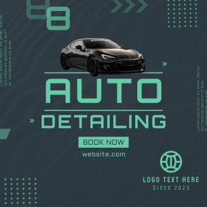 Auto Detailing Instagram post Image Preview