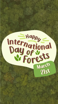 International Day of Forests  Facebook Story Design