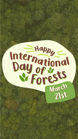International Day of Forests  Facebook story Image Preview