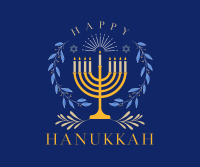 Happy Hanukkah Facebook Post Design