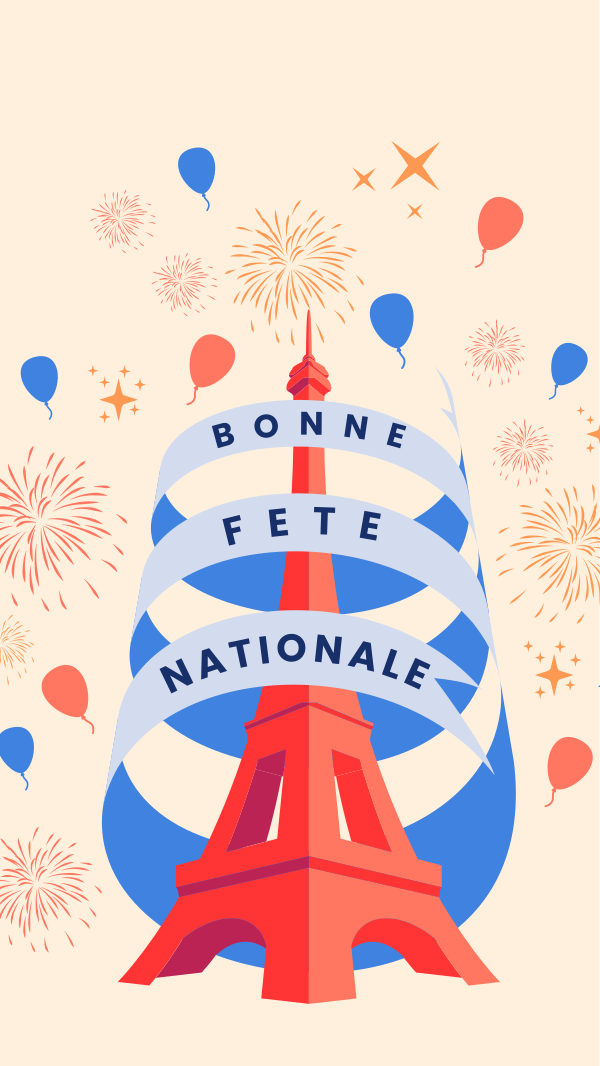 Bastille Day Celebration Instagram Story Design Image Preview