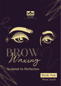 Eyebrow Waxing Service Flyer Design