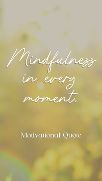 Mindfulness Quote TikTok video Image Preview