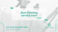 Cleaning Feedback Facebook Event Cover Design