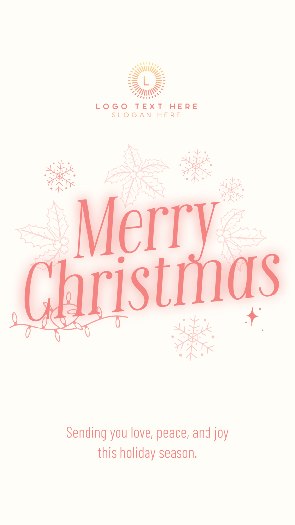 Ornamental Christmas Wishes Facebook Story Design