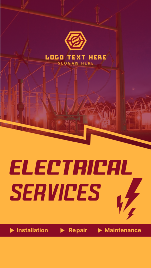 Professional Electrician Instagram story Image Preview