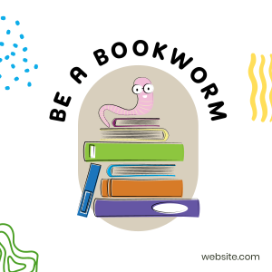 Be a Bookworm Instagram post Image Preview