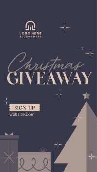 Christmas Holiday Giveaway Facebook Story Design