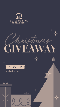 Christmas Holiday Giveaway Facebook story Image Preview