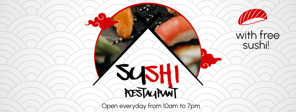 Sushi Platter Facebook Cover Design