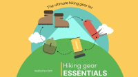 Hiking Gear Essentials Facebook Event Cover Design