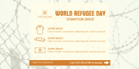 World Refugee Day Donation Drive Twitter Post Design