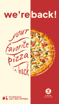 Italian Pizza Chain Facebook story Image Preview