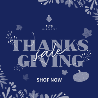 Thanksgiving Autumn Sale Instagram post Image Preview