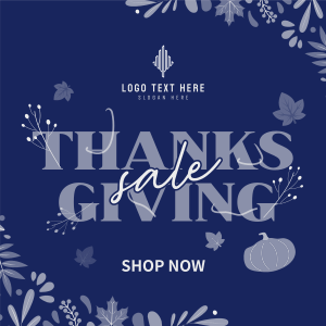 Thanksgiving Autumn Sale Instagram post Image Preview