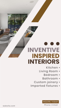 Inventive Inspired Interiors Facebook Story Design