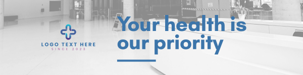 Healthcare Priority LinkedIn Banner Design Image Preview