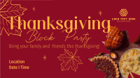 Thanksgiving Block Party Facebook event cover Image Preview