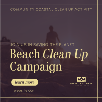 Beach Clean Up Drive Instagram post Image Preview