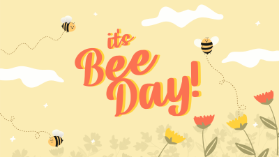 Happy Bee Day Garden Facebook event cover Image Preview