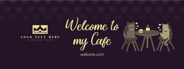 Pet Cafe Valentine Facebook Cover Design Image Preview