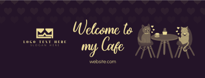 Pet Cafe Valentine Facebook cover Image Preview