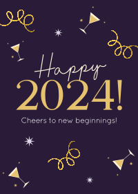 Quirky and Festive New Year Poster Image Preview