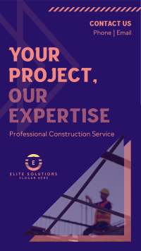 Construction Experts Facebook Story Design