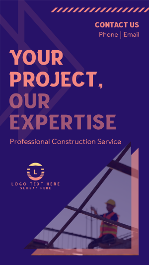 Construction Experts Facebook story Image Preview