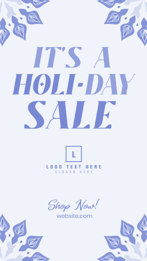 Holi-Day Sale Instagram story Image Preview