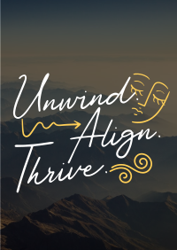 Unwind, Align, and Thrive Flyer Image Preview