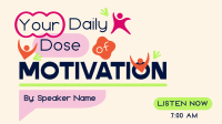 Daily Motivational Podcast Animation Image Preview