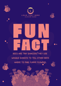 Bee Day Fun Fact Poster Image Preview