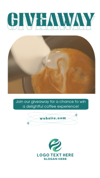 Cafe Coffee Giveaway Promo YouTube short Image Preview