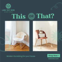 Modern Furnishing Instagram Post Design