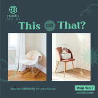 Modern Furnishing Instagram post Image Preview