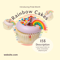 Pride Rainbow Cupcake Instagram post Image Preview