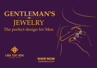 Gentleman's Jewelry Postcard Design