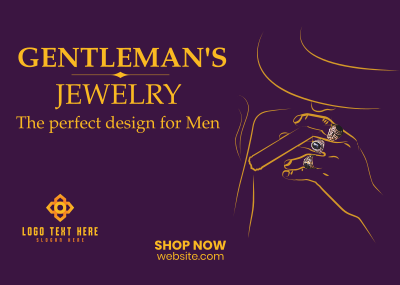 Gentleman's Jewelry Postcard Image Preview