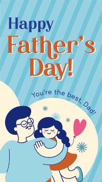 Father's Day Greeting Facebook story Image Preview