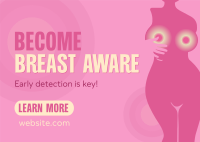 Breast Cancer Awareness Postcard Image Preview