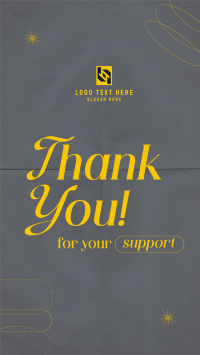 Minimalist Thank You TikTok Video Design