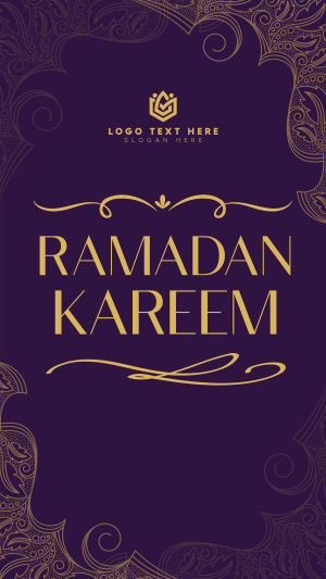 Ornamental Ramadan Greeting Facebook story Image Preview