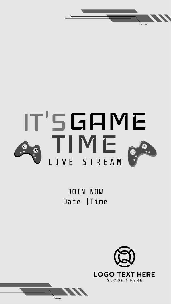 Game Time Instagram Story Design Image Preview
