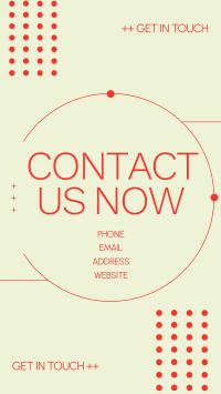 Modern Contact Us TikTok Video Design